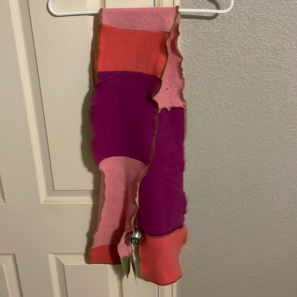 Cashmere scarf color block